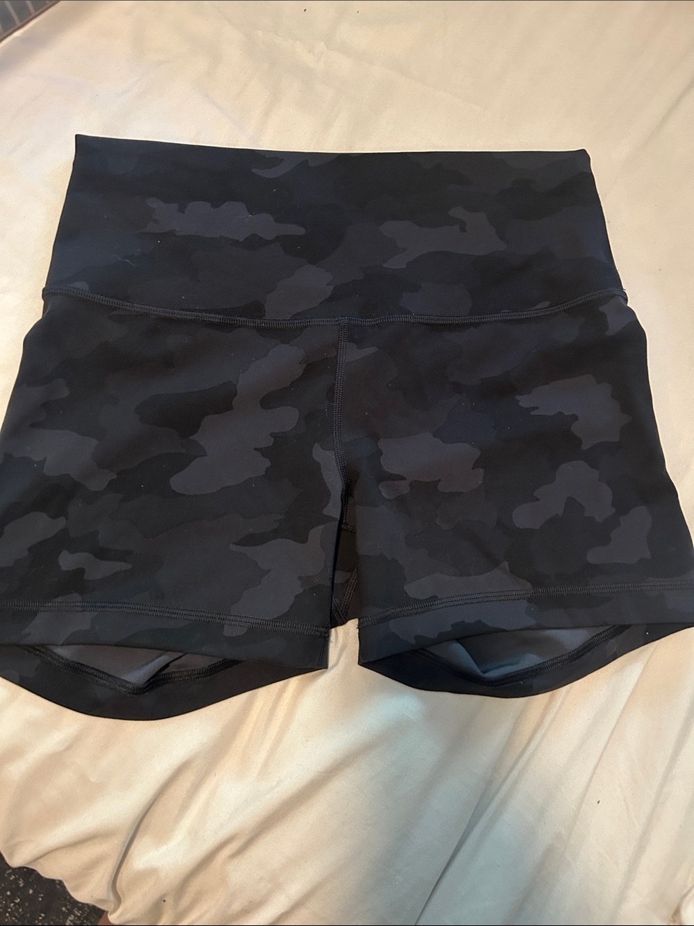 lululemon athletica Black Camo High-Rise Bike Shorts